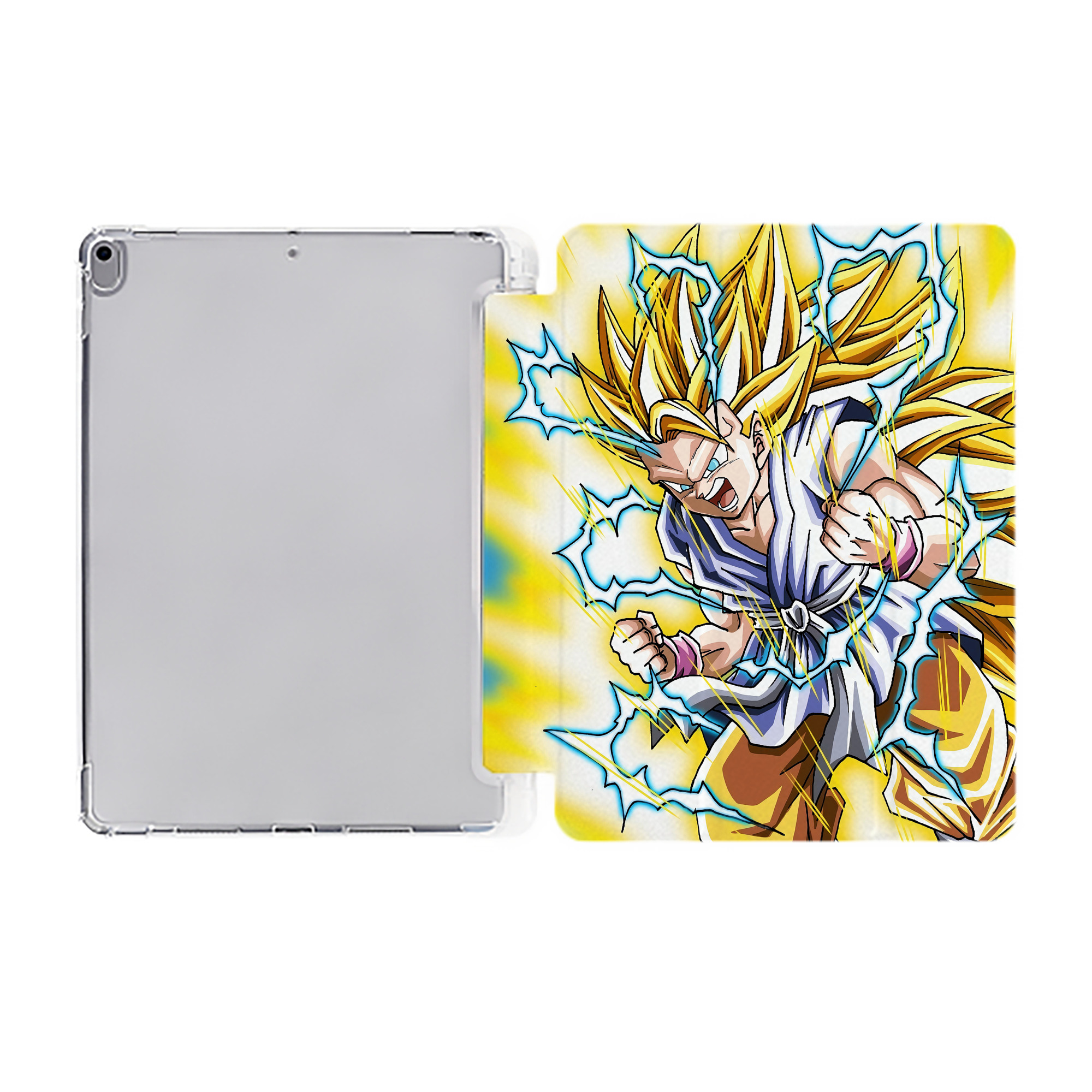 （画像用） ドラゴンボール DRAGON BALL IPad ケース ペン収納付き 三つ折りスタンド PUレザー×シリコン 対応機種9.5/10.5/10.9インチ